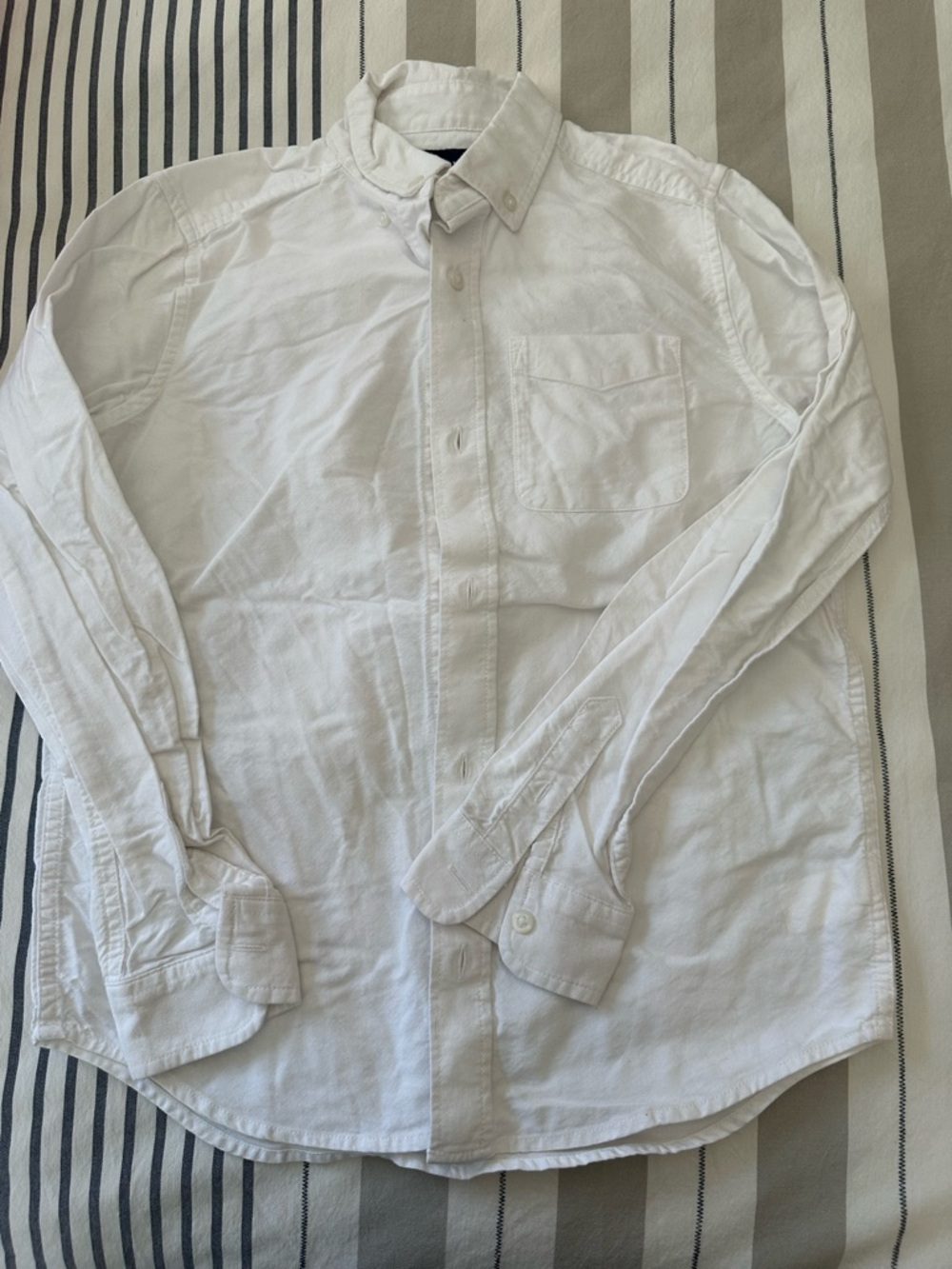 The Children's Place White Button-Down Long Sleeve Shirt
